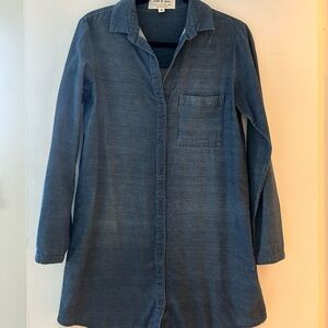 Cloth & Stone Blue Shirt Dress